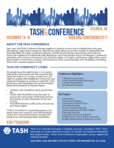 Image of TASH Conference Flyer