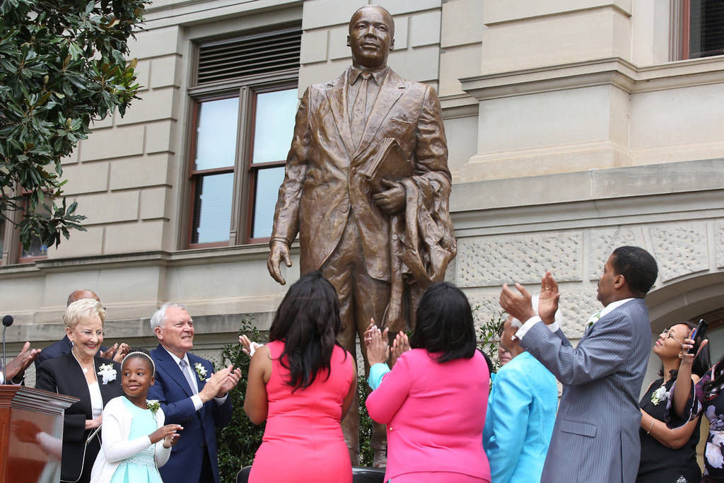 MLK statue unveiling on Georgia Capitol Lawn