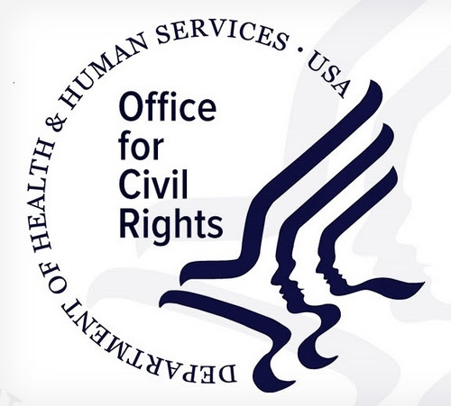 The Department of Health and Human Services, Office of Civil Rights seal.