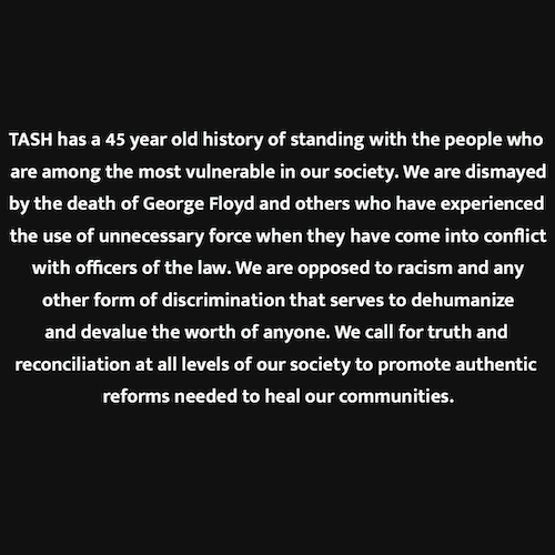 TASH Statement On Racism