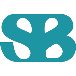 The logo for the Spina Bifida Association of America: an S and a B merged into a single teal shape.