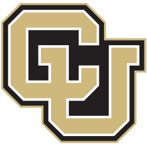 The University of Colorado logo: the letters C and U intertwined in gold and black.